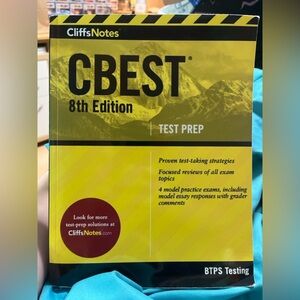 NEVER USED!  CliffsNotes CBEST, 8th Edition Test Prep by Btps BTPS Testing